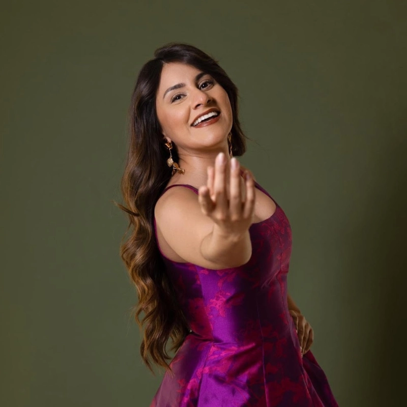 Génesis Moreno, soprano venezolana de bel canto durante su entrevista en España
