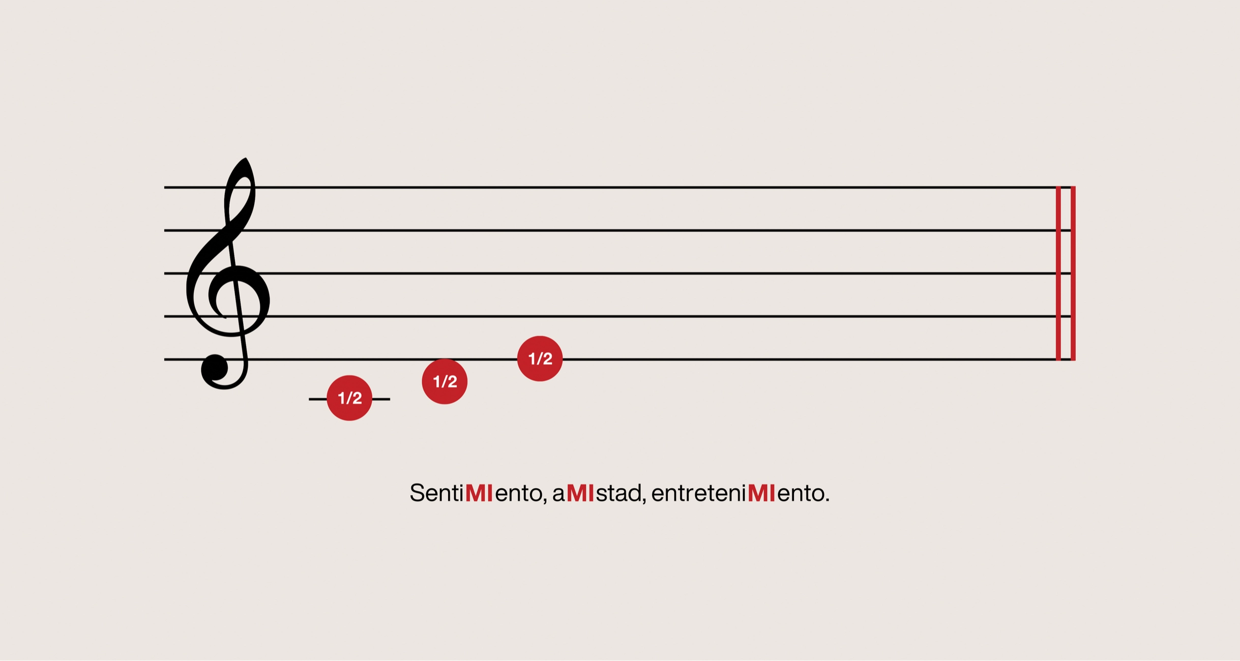 Pentagrama de 1/2 Tono con una frase de la editorial (3)
